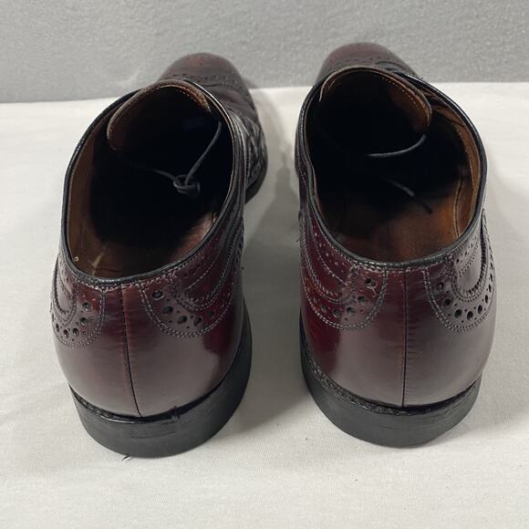 Allen Edmonds McAllister Burgundy Wingtip Oxford Dress Shoes Mens 13 D main image 8